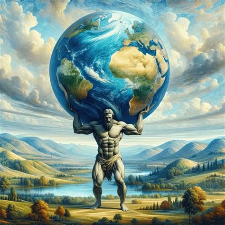 Who tricked Atlas into holding the world?