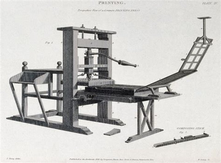 Who was the inventor of the movable metal printing press?