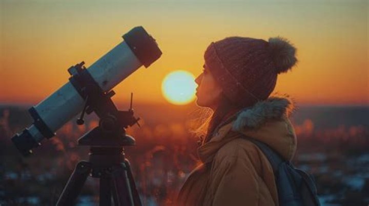 Who went blind looking at the Sun through a telescope?