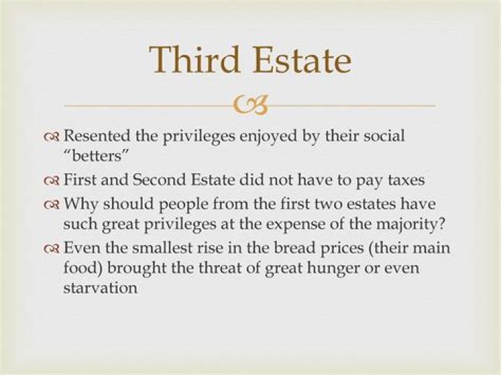 Who were the members of the first and second estate?
