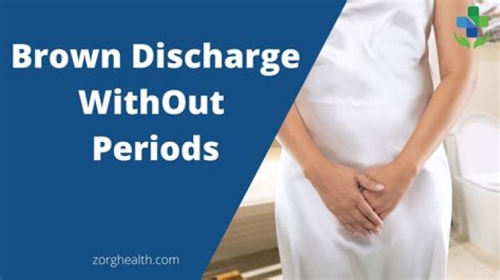 Why am I getting brown discharge instead of my period?
