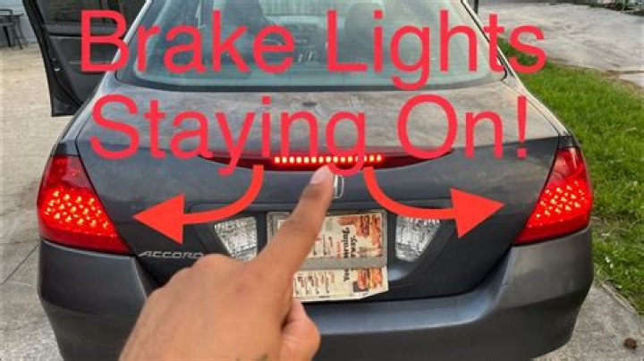 Why are my back lights staying on?