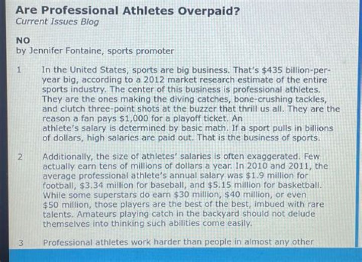 Why are pro athletes not overpaid?