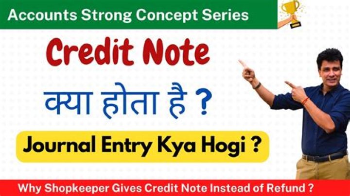 Why credit note is issued?