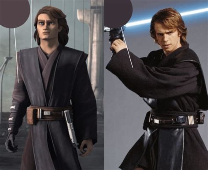 Why did Anakin wear black robes?