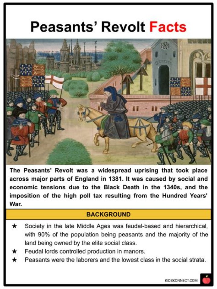 Why did the French peasants revolt?