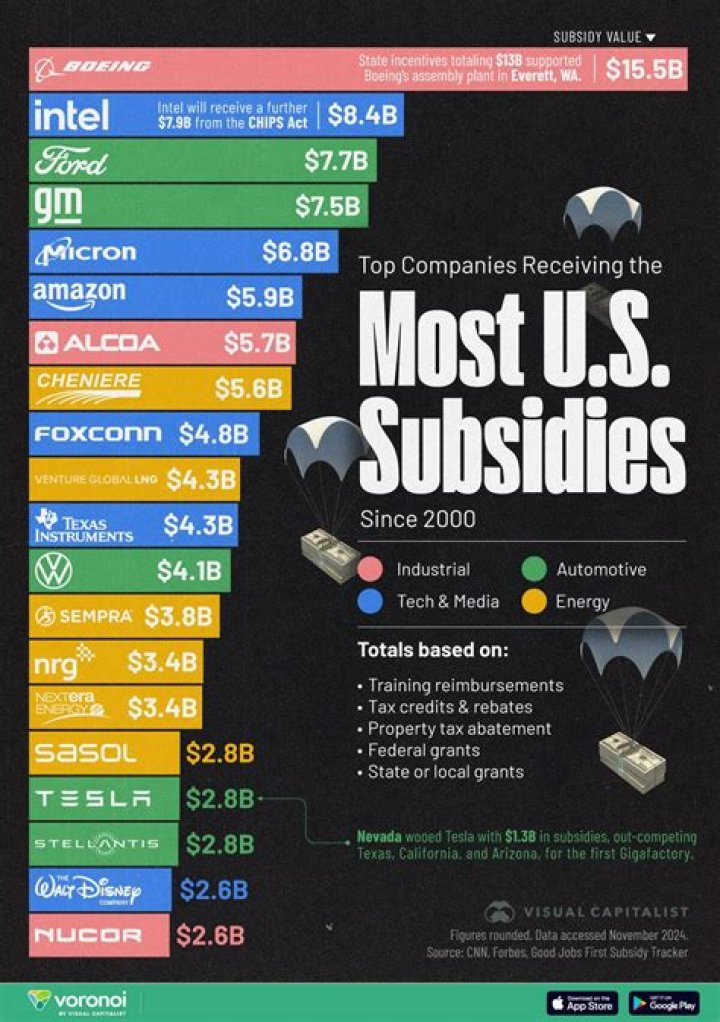Why do corporate subsidies exist?