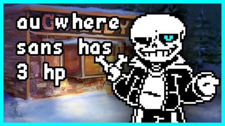 Why does Sans have only 1 HP?