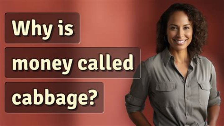 Why is money called cabbage?