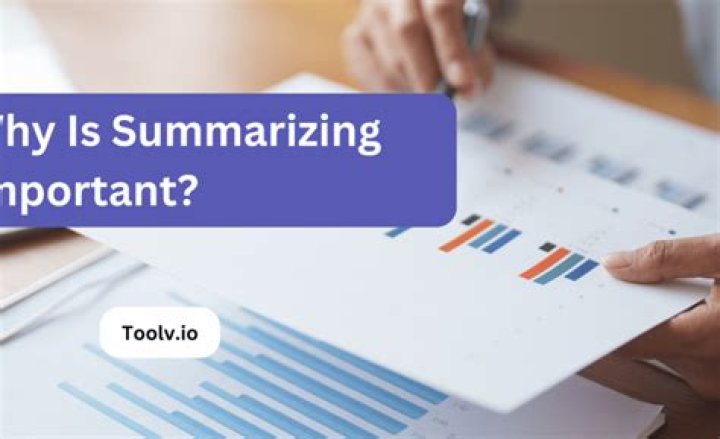 Why summarizing is important in accounting?