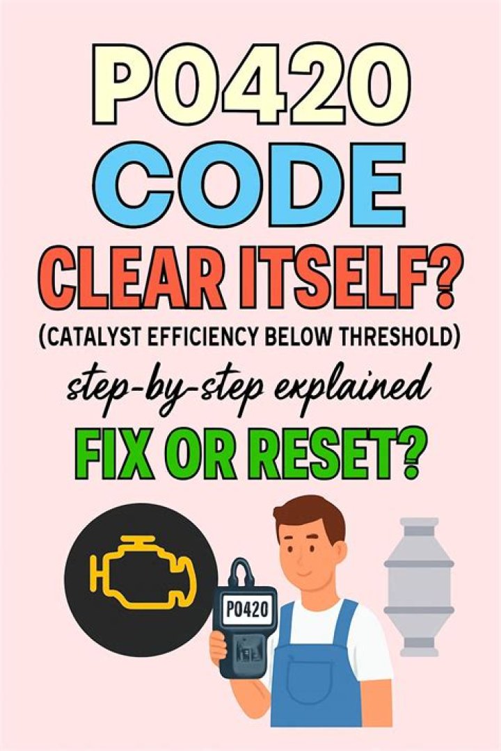 Will p0420 clear itself?